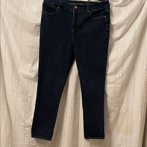 Chico’s so slimming girlfriend slim ankle blue jeans size 1 -8